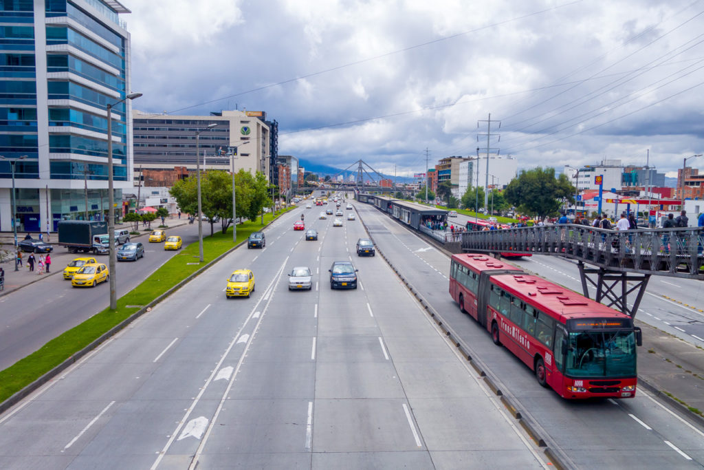 Transmilenio Bogota colombia mass public transport Picture of Transmilenio Bogota colombia mass public transport