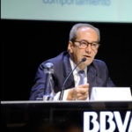 José Manuel González-Páramo BBVA executive director during his presentation