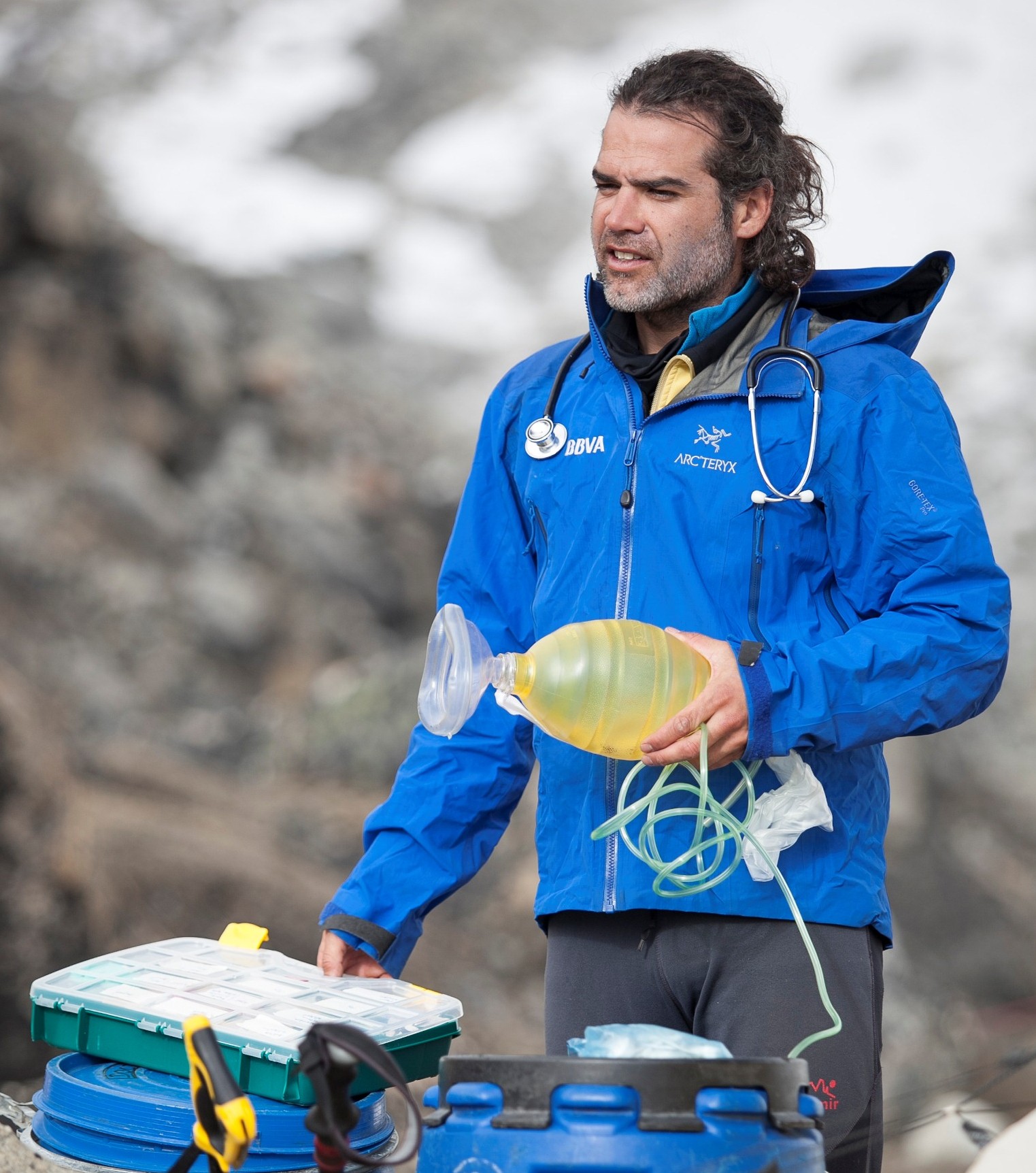 Carlos Martinez is the doctor of the BBVA Expedition Picture of Carlos Martinez, the doctor of the BBVA Expedition