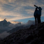 Picture of Carlos Soria looking at the Island Peak