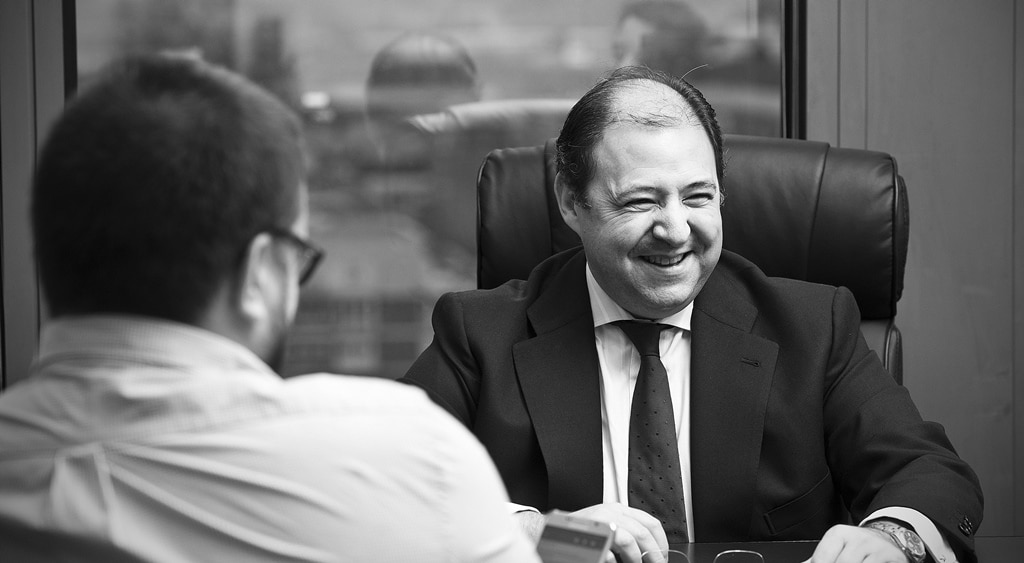 Antonio Béjar, during the interview Antonio Béjar, during the interview
