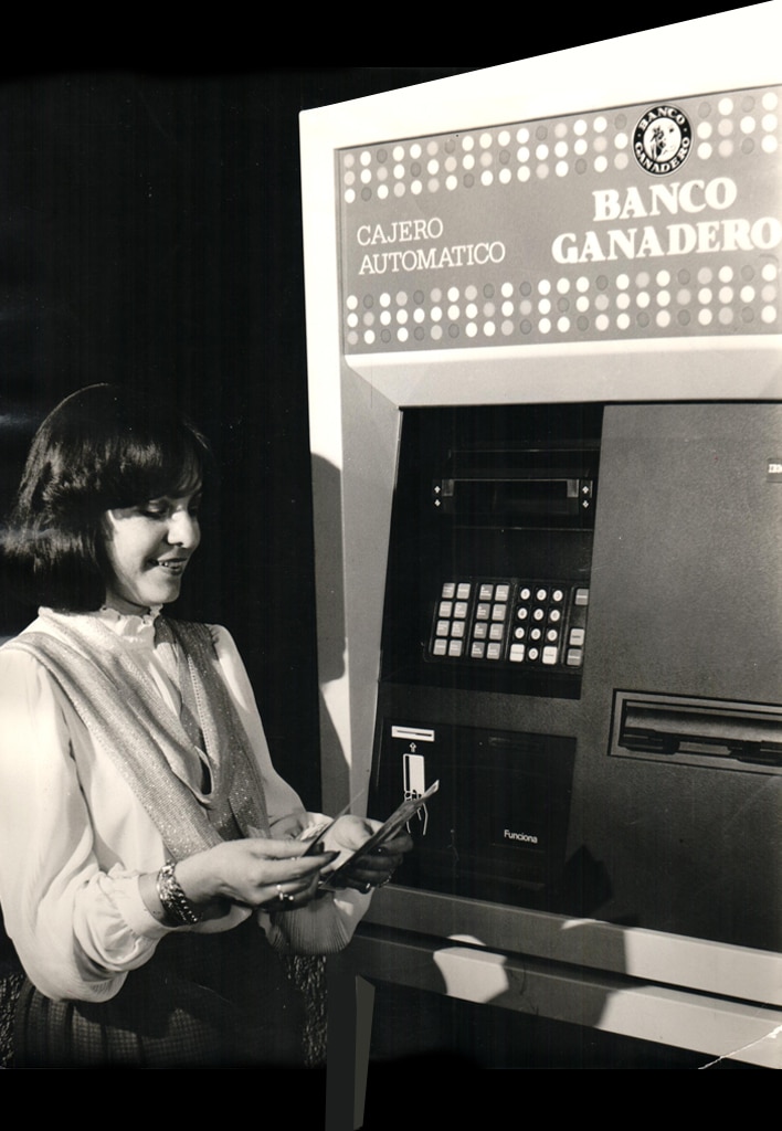 Image of BBVA Colombia Banco Ganadero's ATM 1980s Image of BBVA Colombia Banco Ganadero's ATM 1980s