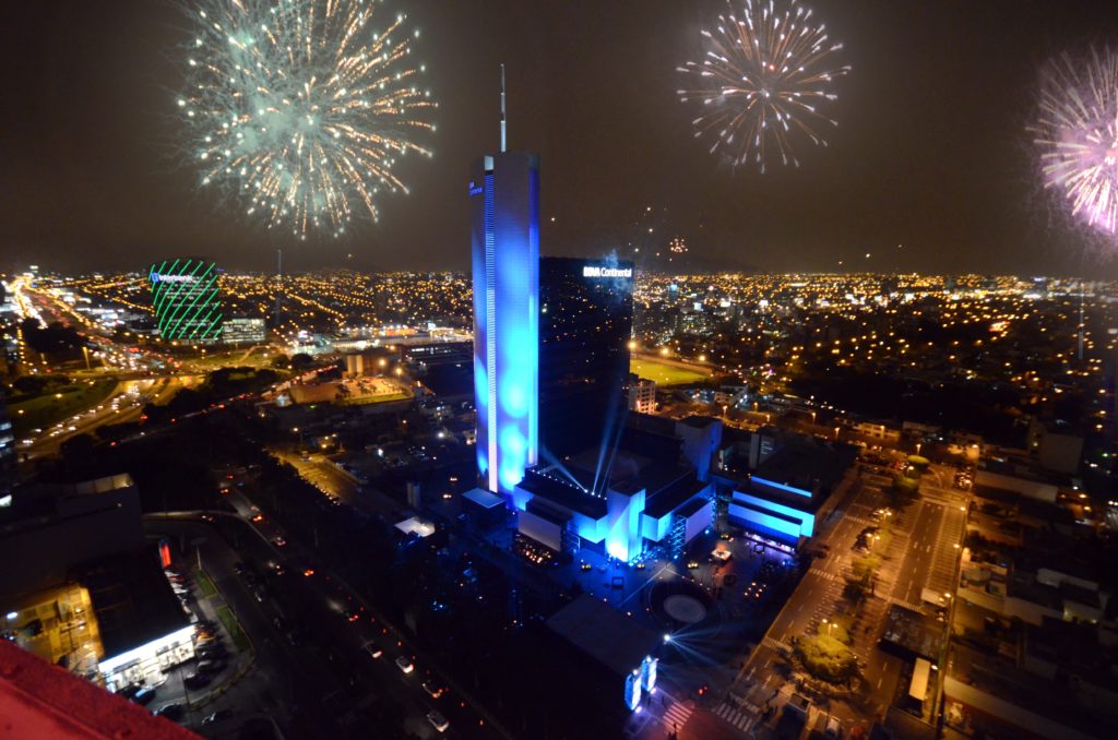 Picture of inauguration of the headquarters Lima BBVA Continental