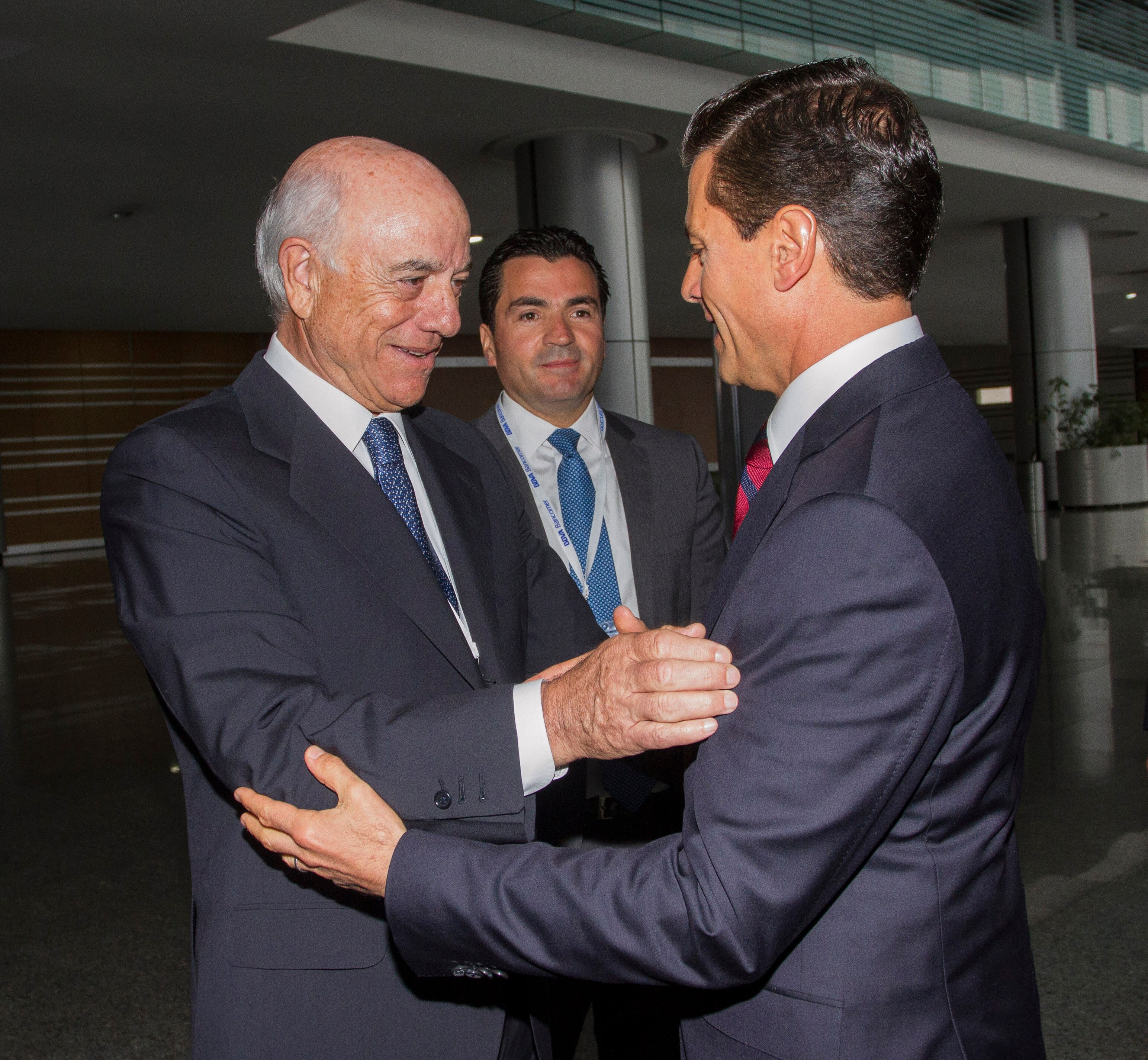 Francisco Gonzalez Enrique Pena Nieto Eduardo Osuna Nacional Meeting Directors BBVA Bancomer Picture of Francisco Gonzalez Enrique Pena Nieto Eduardo Osuna Nacional Meeting Directors BBVA Bancomer