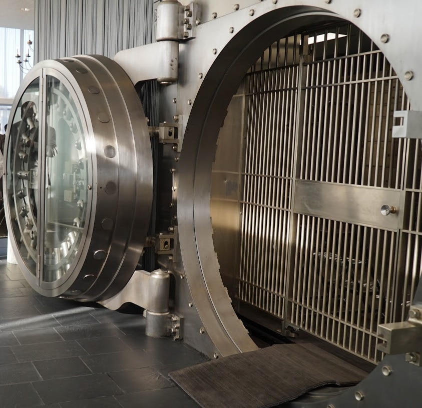 BBVA Compass vault at the River Oaks branch in Houston