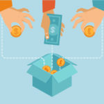 notes and coins in a box Bonds vs loans 2