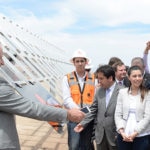 Picture of President Bachelet First Solar Company energy renewable sustainability Chile BBVA