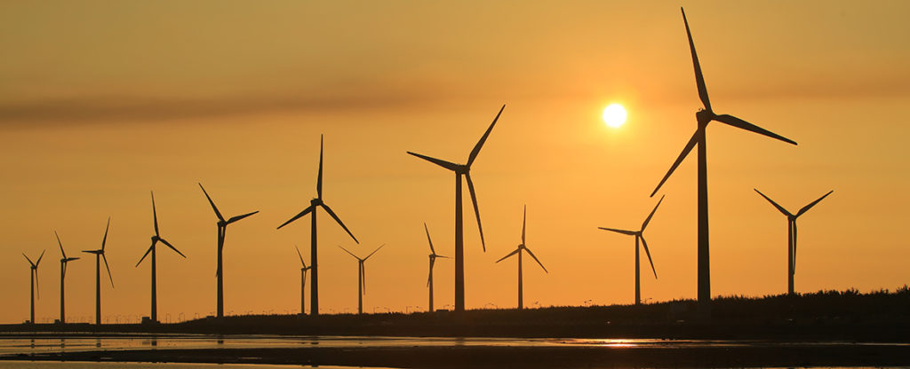 Picture of Sunset wind power renewable energy sustainability Chile BBVA