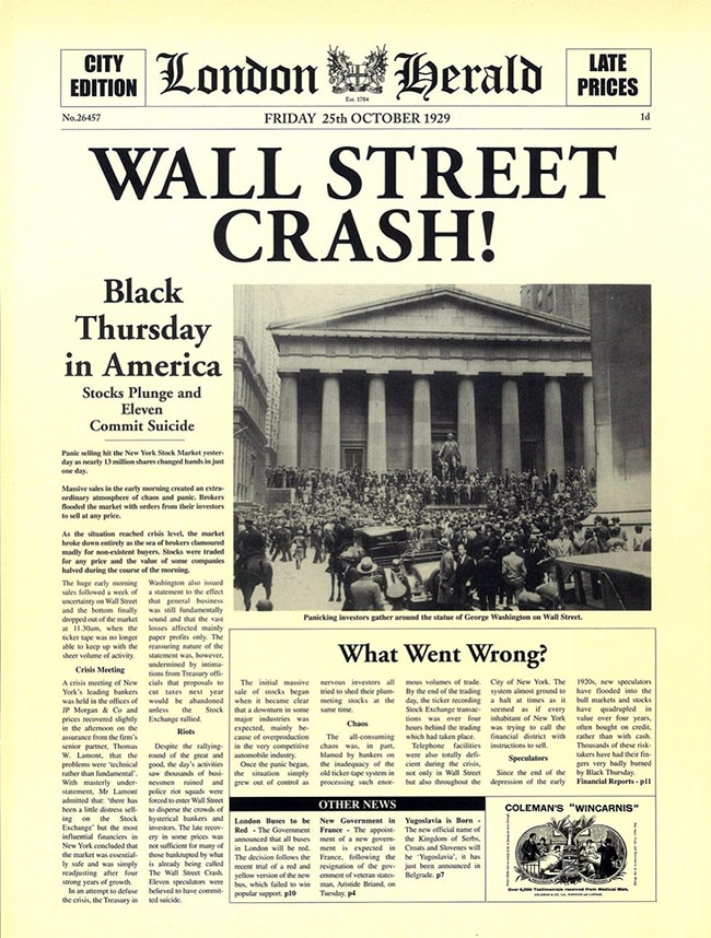 London Herald front page