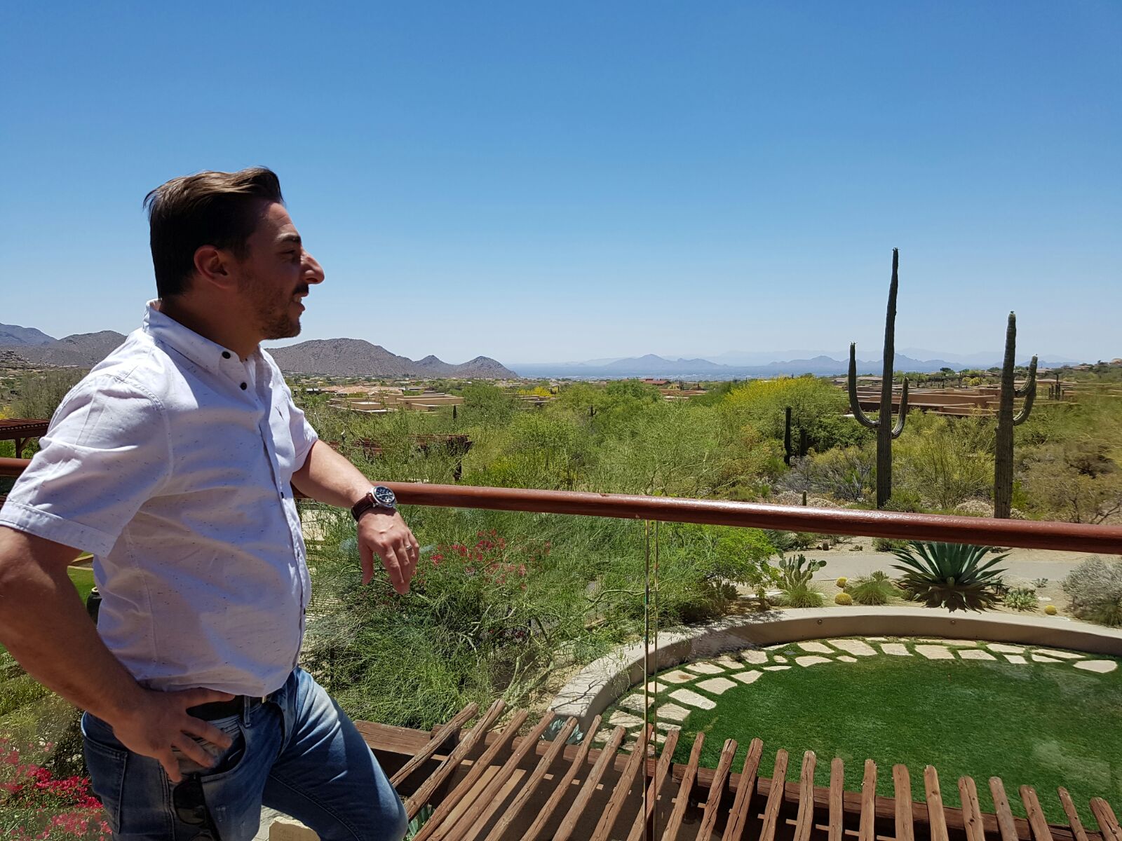 Picture of Jordi Roca in Phoenix during his trip before the bbva tour 2016