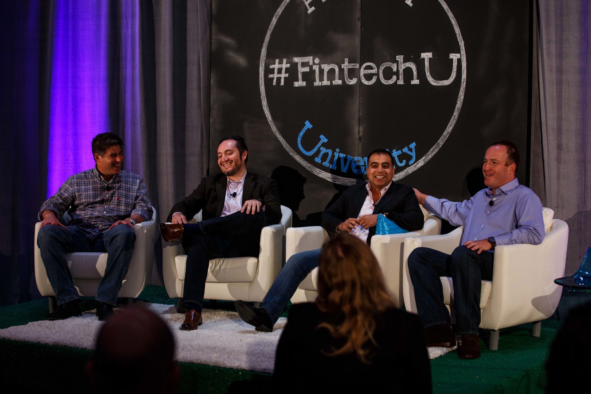 A photo of the SME Financial Services panel at Fintech University.