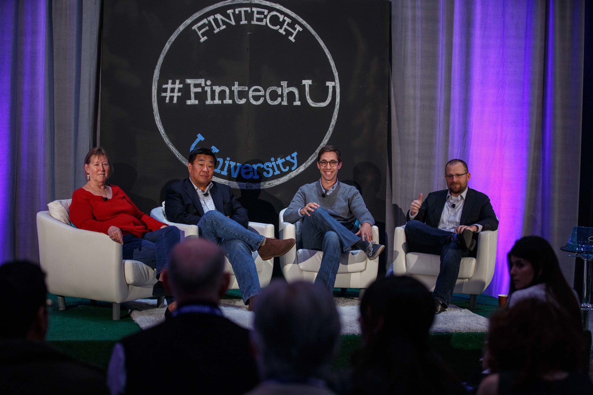 A photo of Fintech University's payments panel.