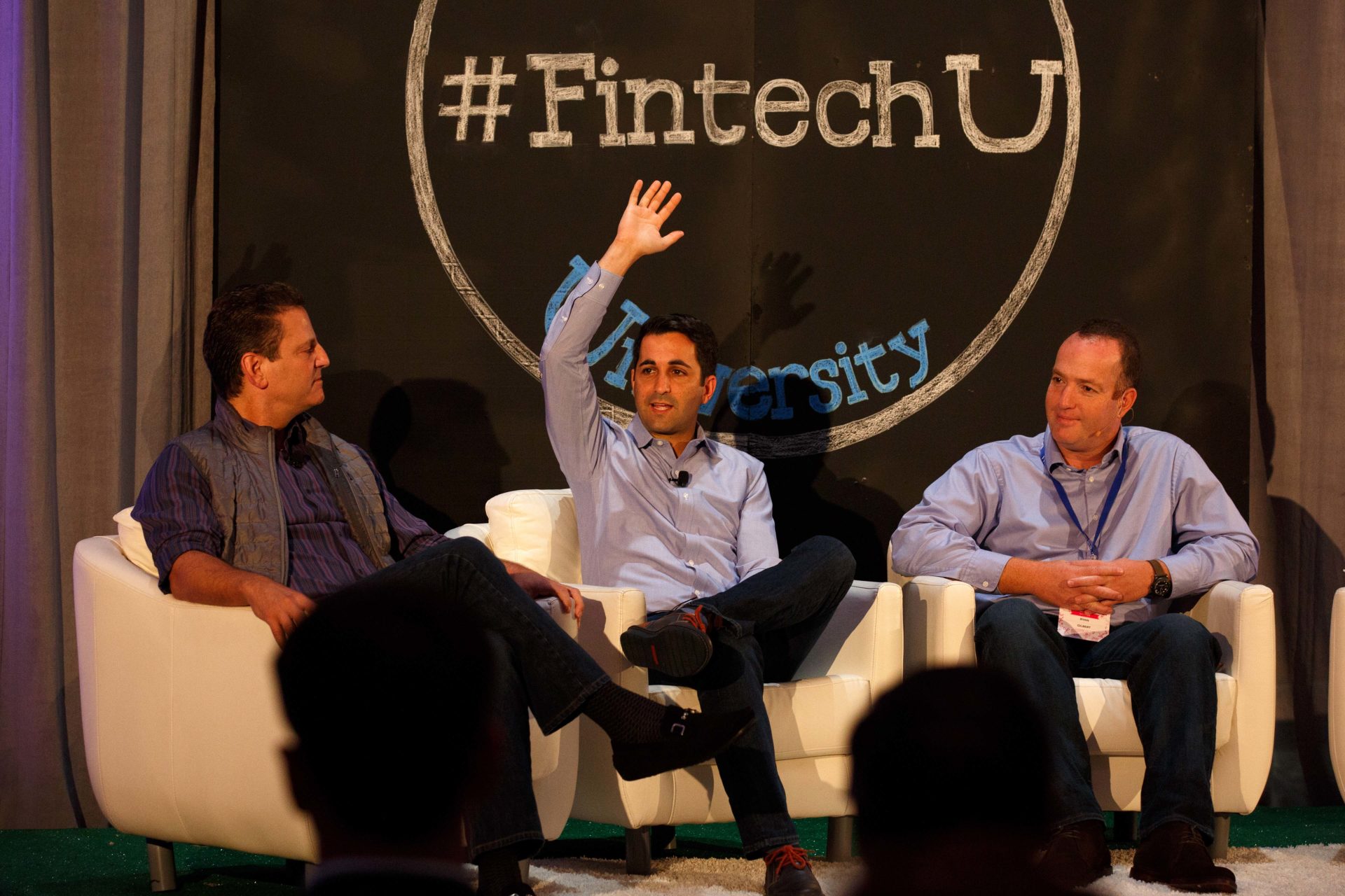 A photo of the lending panel at Fintech University.