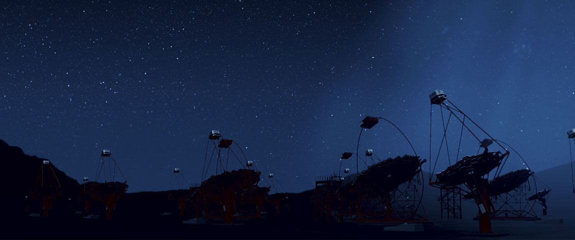 Cherenkov Telescope Array. Conference at BBVA Foundation. Image DESY Image Cherenkov Telescope Array. Conference at BBVA Foundation. Image DESY