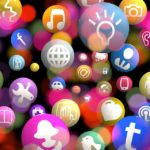 icons social network resource technology