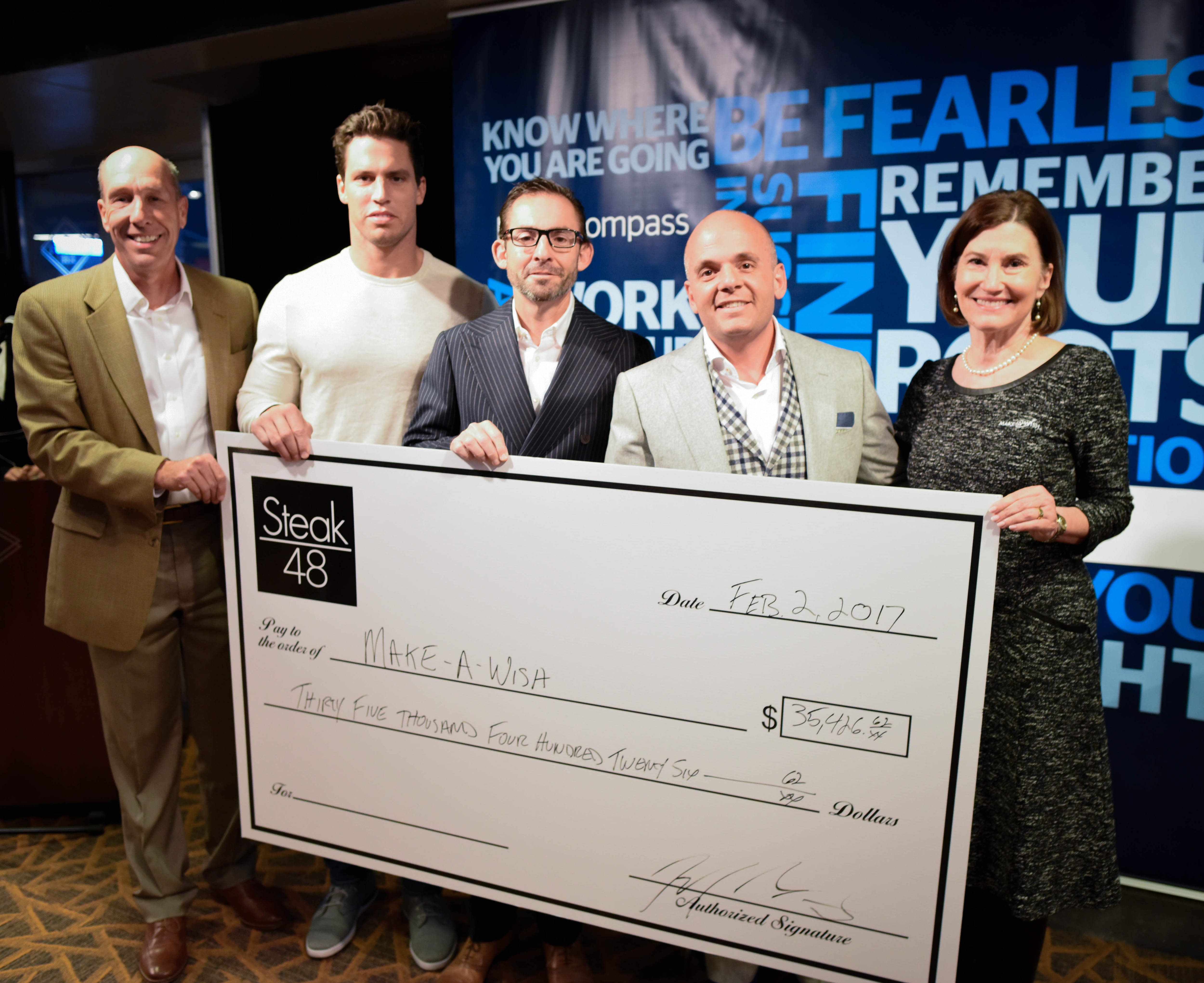 Make a wish steak 48 check presentation bbva compass Image of Make a wish steak 48 check presentation bbva compass