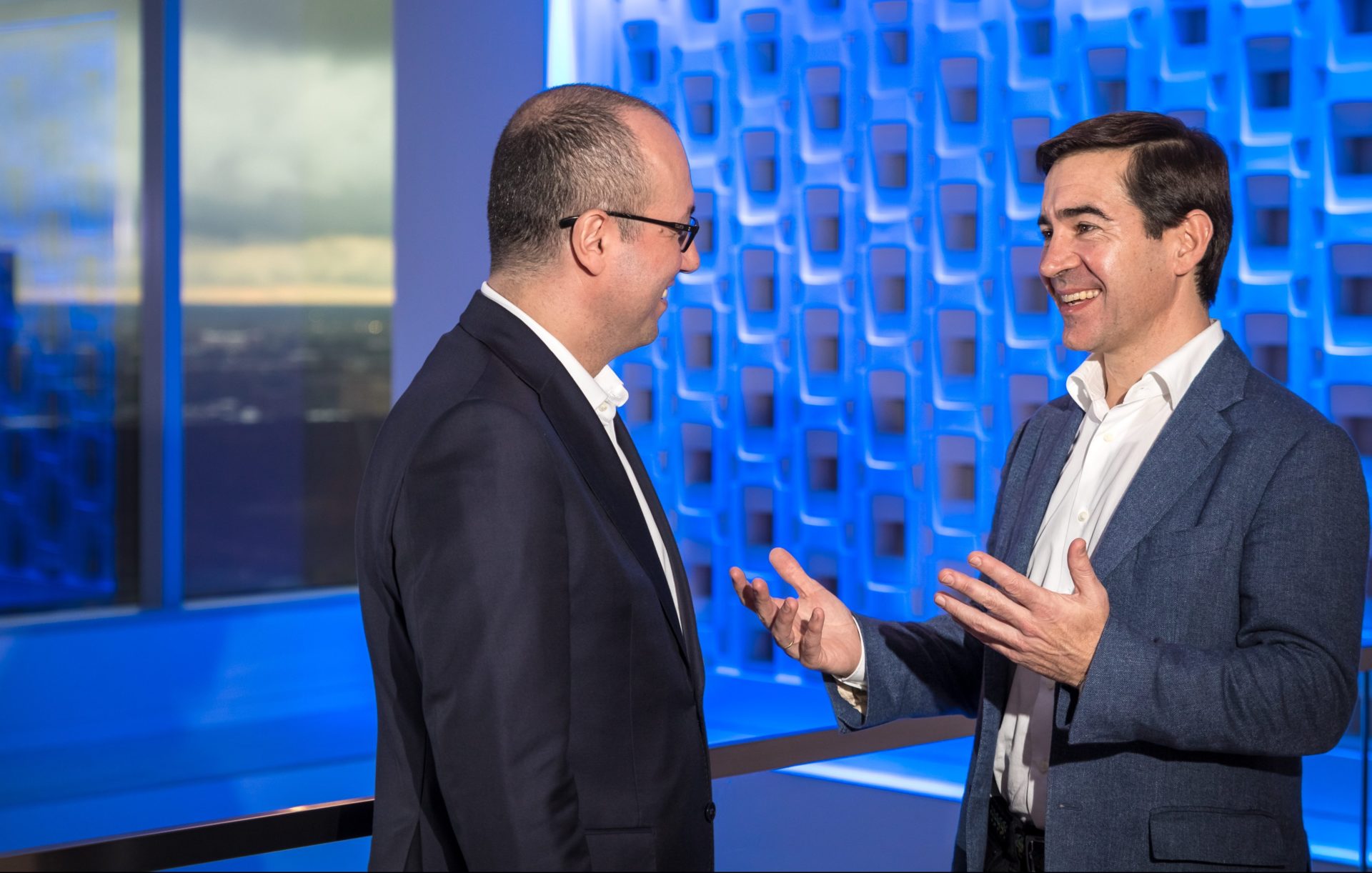 picture of The Storyhive CEO carlos torres vila Onur Genç usa conference bbva compass