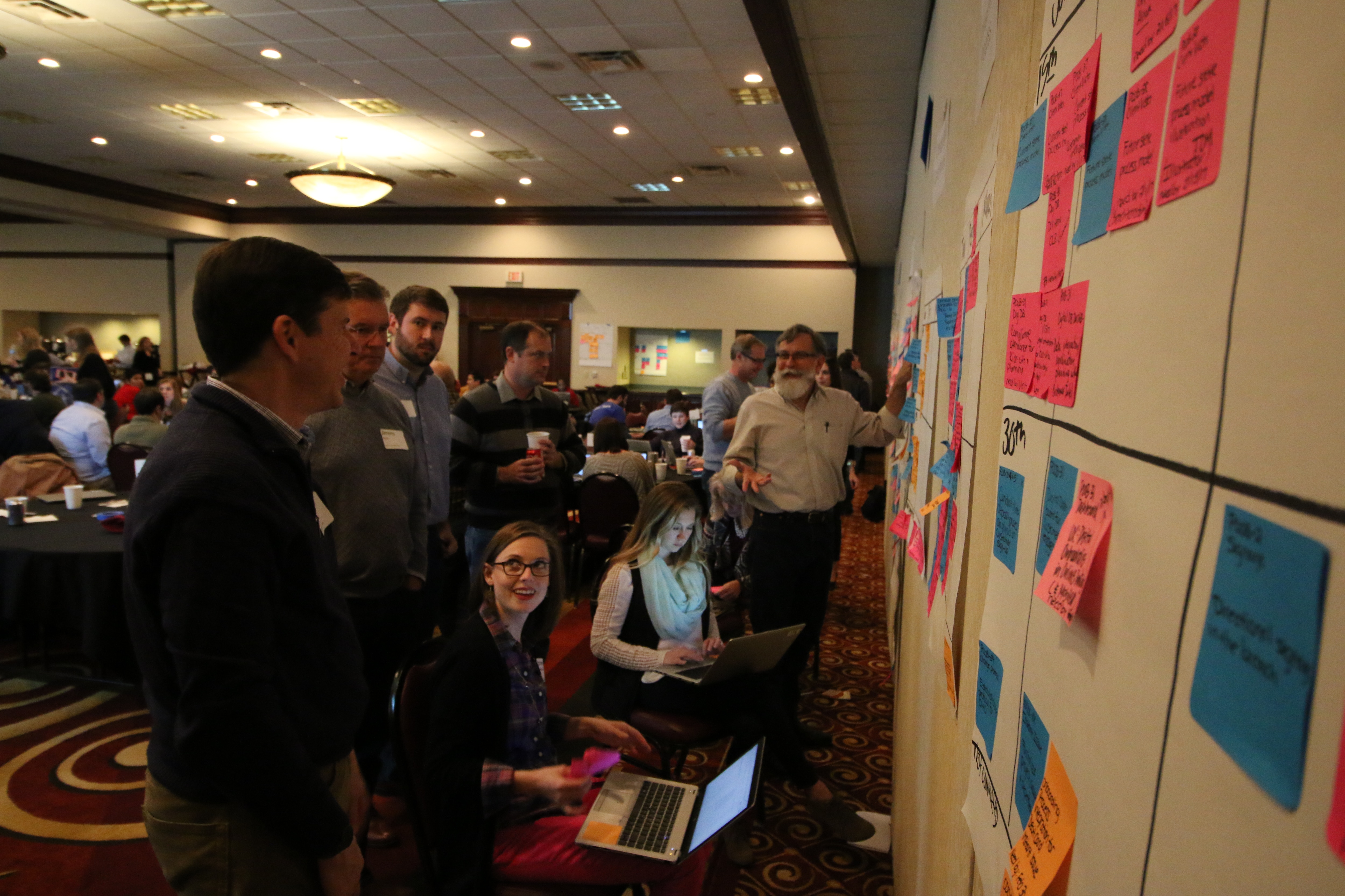 A photo of BBVA Compass teams during the Quarterly Planning meeting.