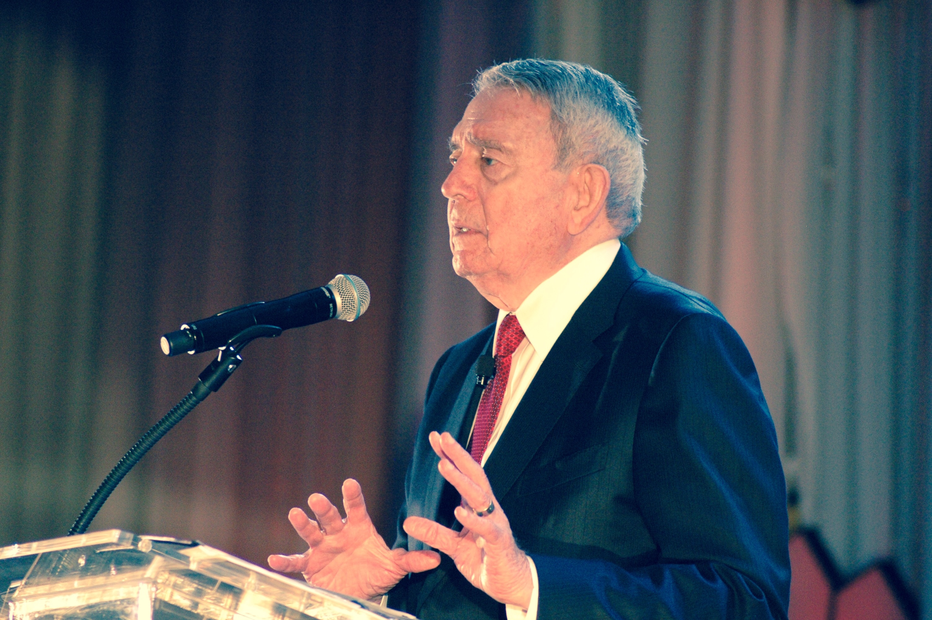 Native Houstonian Dan Rather delivered a poignant keynote address at the American Red Cross of Greater Houston luncheon, which is aimed at raising funds for critical community services while honoring donors and supporters that help make those services possible.