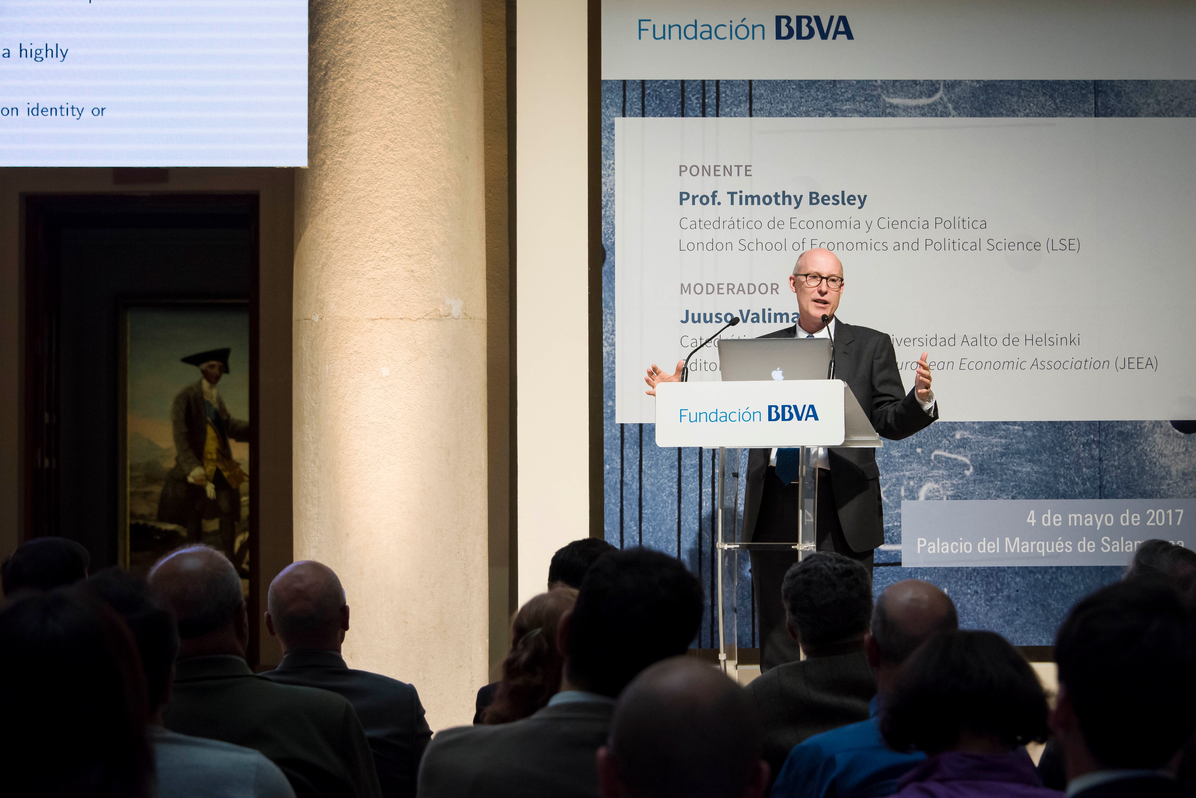 Timothy Besley. Journal of the Economic Association - Fundación BBVA Lecture Image of Timothy Besley. Journal of the Economic Association - Fundación BBVA Lecture