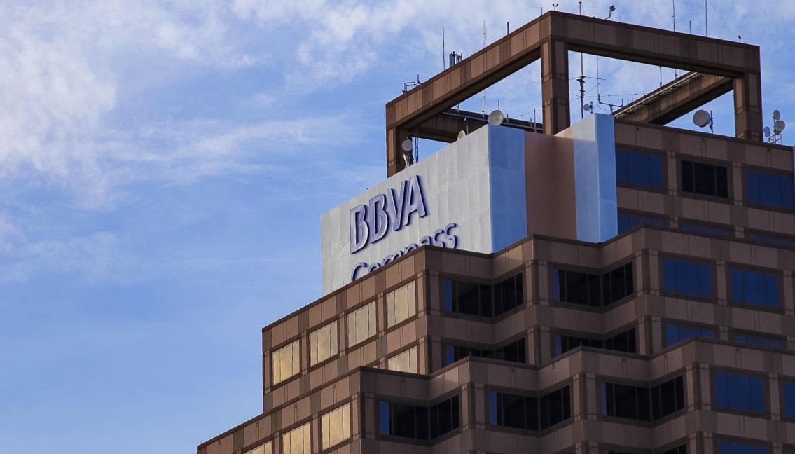 BBVA Compass’ name was recently added atop San Antonio's tallest office building, the Weston Centre. BBVA Compass’ name was recently added atop San Antonio's tallest office building, the Weston Centre.