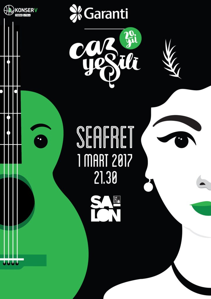 picture of poster Istanbul Jazz Festival seafret music sponsorship garanti bank bbva