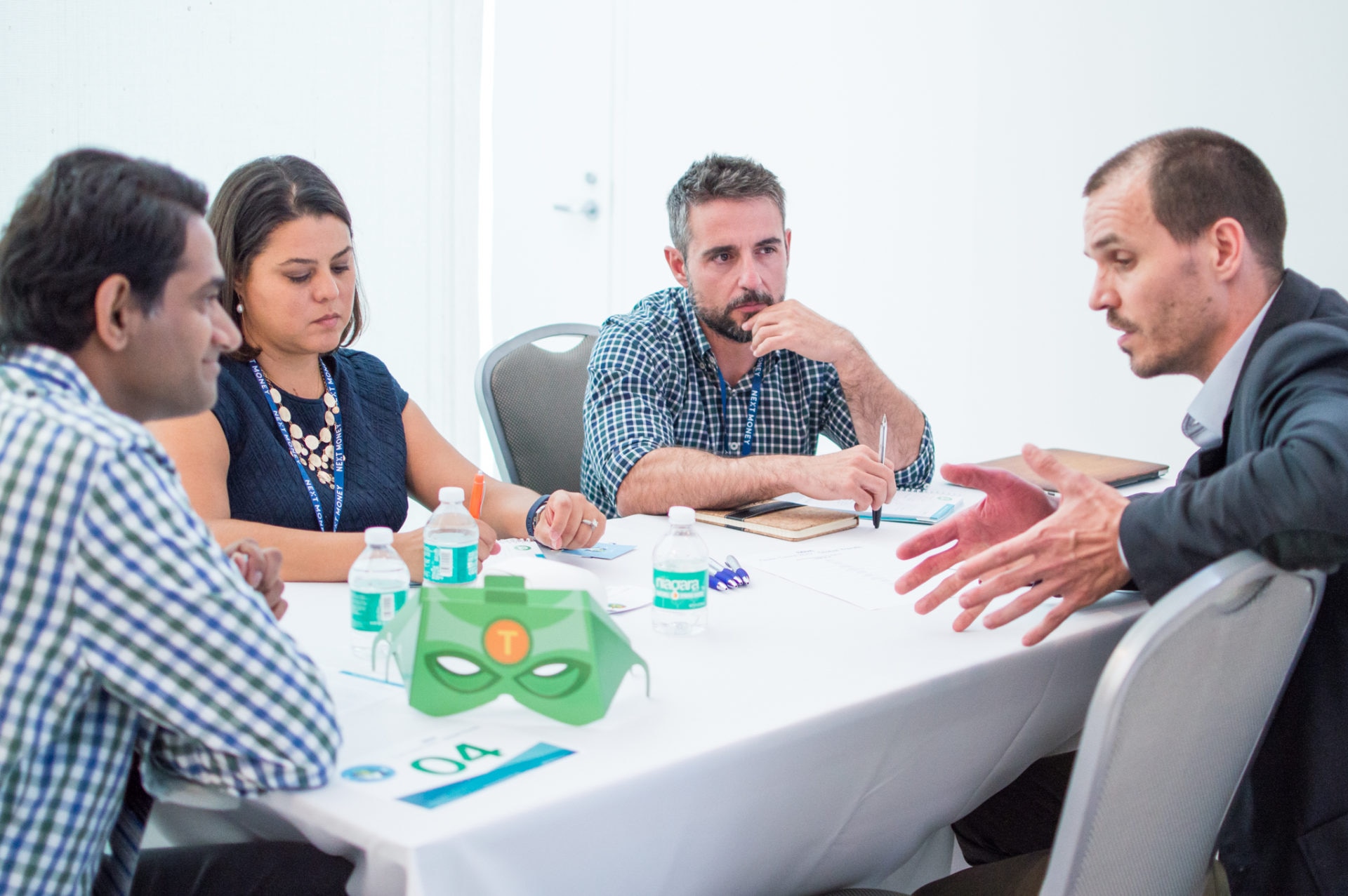 BBVA Open Talent Digital Trends finalists talk to BBVA executives during 'Speed Dating'