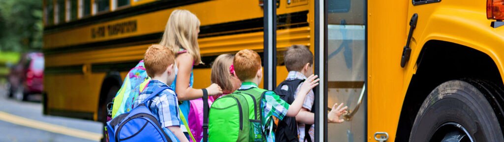 Although consumer confidence seems to be on the rise, BBVA Compass realizes that budget and convenience were probably still two core subjects in a parent’s back-to-school shopping curriculum this year. children-boarding-school-bus