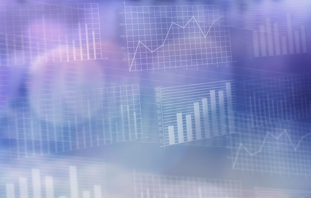 Collage of generic business stats and data charts business-data